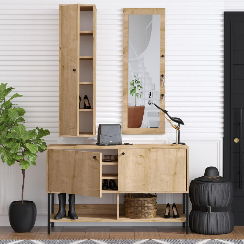 Baneen 8 Pair Shoe Storage Cabinet