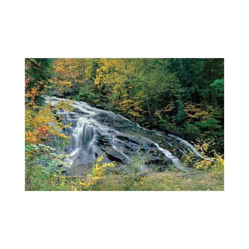 Marshfield Falls, Winooski River, Marshfield, Washington County, Vermont, USA I 1 Piece Wrapped Canvas Wall Art