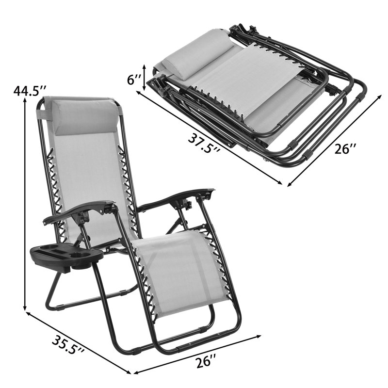 Folding Zero Gravity Chair, Wine