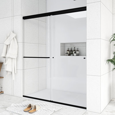 60 In. W X 70 In. H Sliding Framed Shower Door