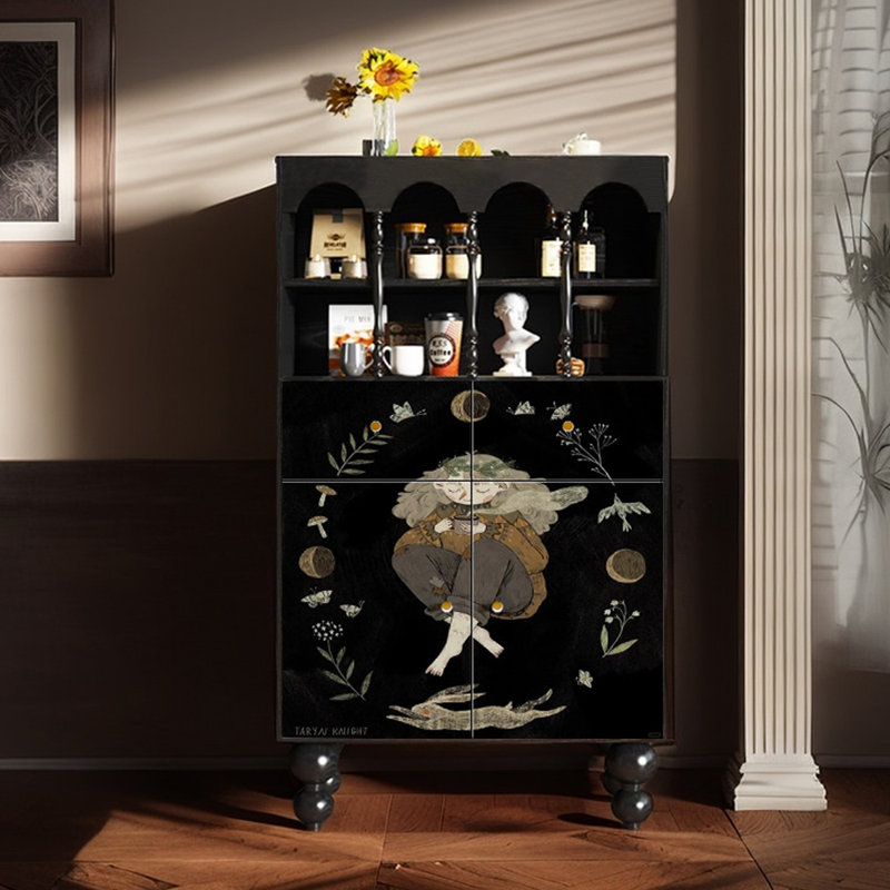 Modern art multi-functional accent cabinet