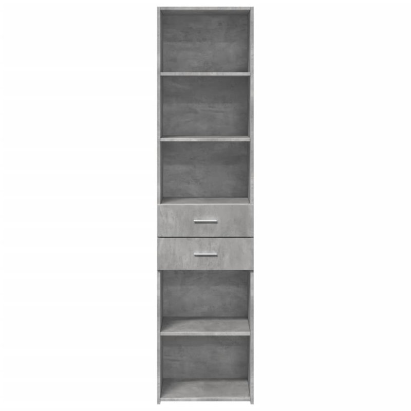Shamore Bookcase, Concrete Grey