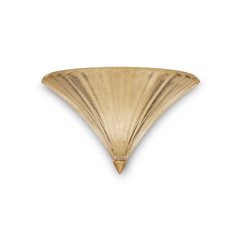 Wall Sconce, 24cm H x 38.5cm W x 23cm D, Gold