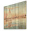 Peinture de voile orange coucher de soleil II - Bateau sur bois-265484266