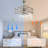 Bacalar 36" Steel Cubic Industrial Ceiling Fan with Remote Control