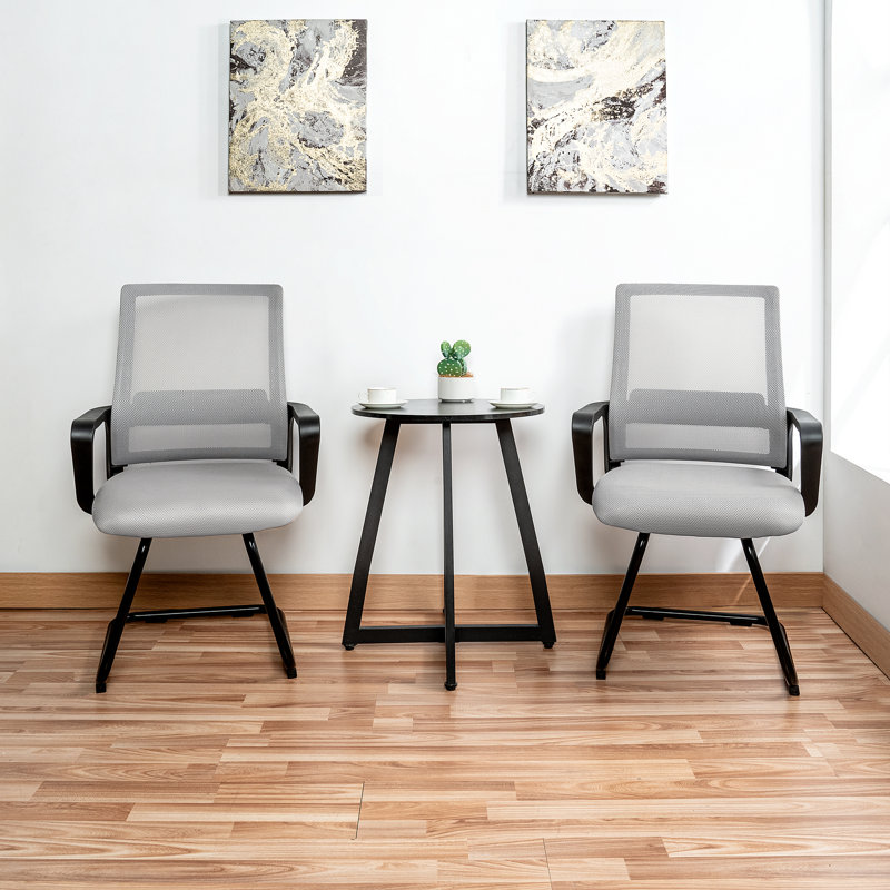 Ensemble de 8 chaises de réception en filet | Méridienne ergonomique de bureau pour chaises d'attente et espaces invités