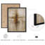 Reproduction d'art encadrée abstraite pour décoration intérieure moderne - 8 po x 10 po-116561124-116561122