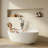 55.12'' x 27.56'' Freestanding Soaking Solid Surface Bathtub