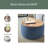 Round Storage Ottoman, 2 In 1 Function, Work As End Table And Ottoman-1716036681