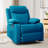 KORSER Recliner Chair, Rocker Recliners For Living Room, Small Recliner For Small Spaces, Fabric Manual Recliners With Side Pockects-926229745-910701822