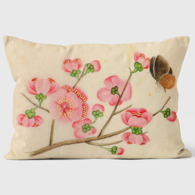 Ornamental Cherry & Butterfly - Mary Evans Cushion