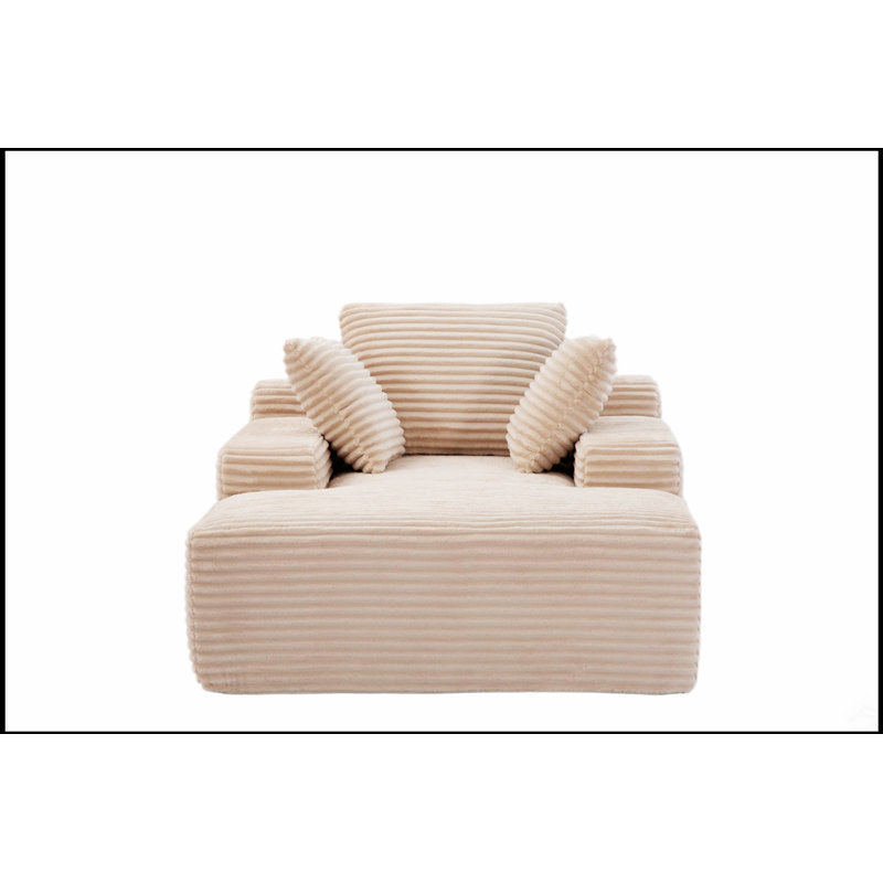 Méridienne surdimensionnée surdimensionnée Cozy Cloud Couch, Beige