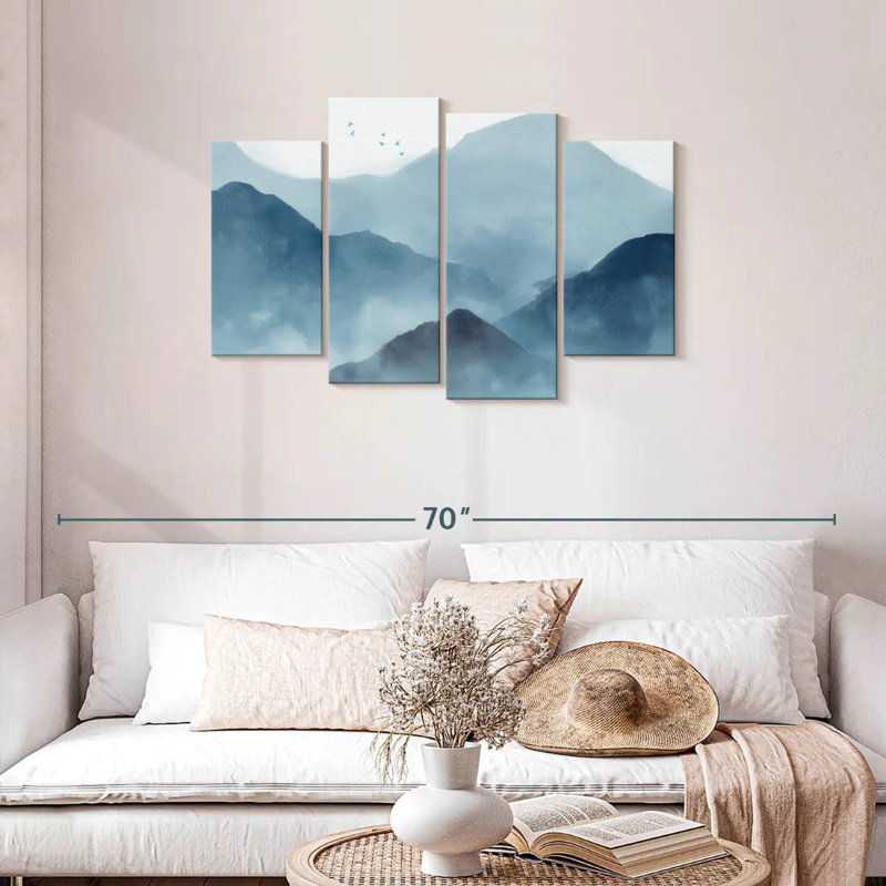 Alvord Abstract Mountain Range, 27" H x 43" W