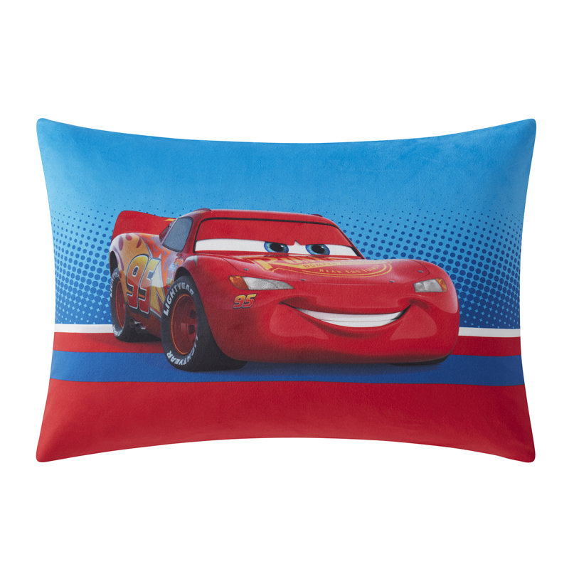 Lightning Mcqueen Kids Bed Pillow Pack W/ Removable Pillowcase