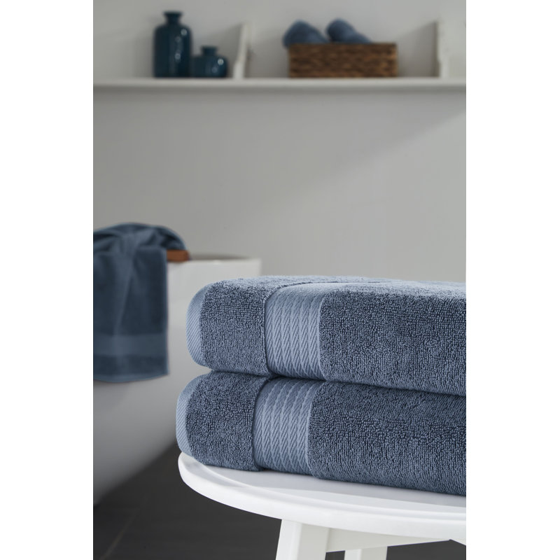 Ozdilek 2-Piece Bath Towels, 30x60 550GSM– 30x60 Inches, 100% Turkish Cotton, Luxury Quick Dry, Extra Large, Fade-Resistant, Eco-Friendly, Lightweight, Spa Towel, Cotton Towel