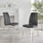Everson High Gloss Extendable Dining Set with 6 Luxury Faux Leather Upholstered Dining Chairs-415636639