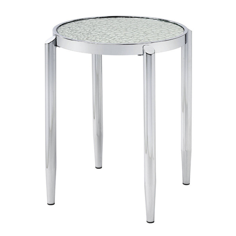 Table de bout Lucent Silver