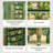 Green Rectangular Solid Wood Jewelry Armoires