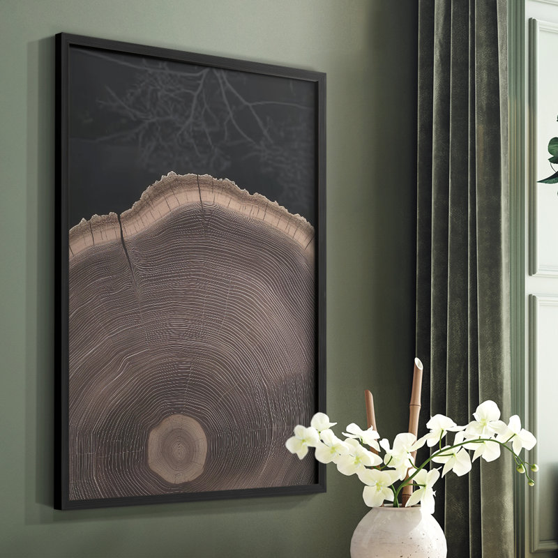Abstract CCXXXIV Framed Print - Ready To Hang - Made in USA, Black, 10" H x 8" W