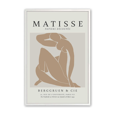 Matisse's Nude II en brun clair roulé