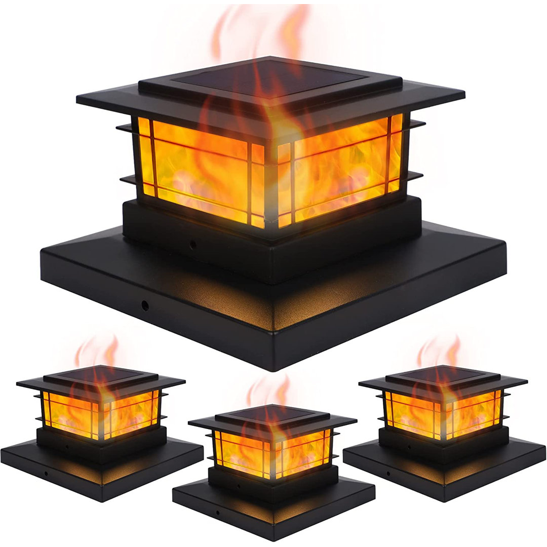 Solar Powered Integrated LED Fence Post Cap Light Pack CG INTERNATIONAL TRADING