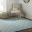 Hand Tufted Wool Area Rug in Blue