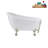 53.1'' x 25.6'' Soaking Acrylic Bathtub-72770156-76275074