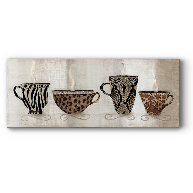 «Coffee Skins I» sur toile, H 12 po x l 30 po x P 1,5 po