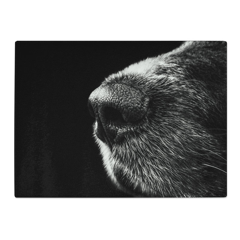 Dog Nose Snout  Glass Chopping Board