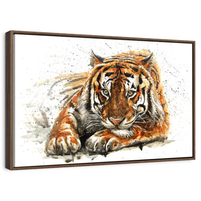 Tigre du Bengale qui se prélasse
