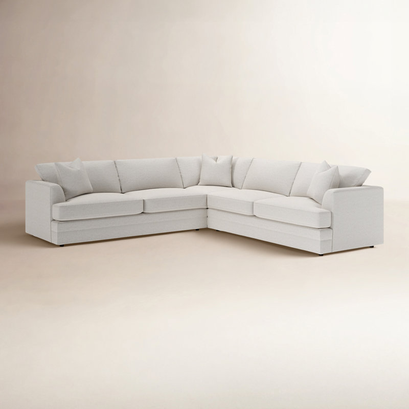 Canapé modulaire 3 pièces Edan, Toile gris clair Macarena