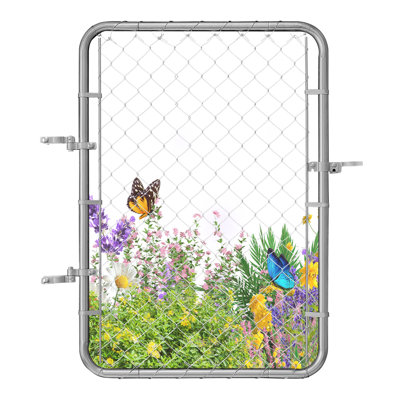 Barrière de clôture à chaînette 2 à 6 pi x 4 pi