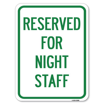 Stationnement réservé au personnel de nuit / 23088