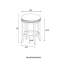 Tabouret de bar pivotant Clara, blanc, ensemble de 2-72726592-72726593-72726594