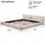 Très grand lit, [rembourré beige élégant]-926306653