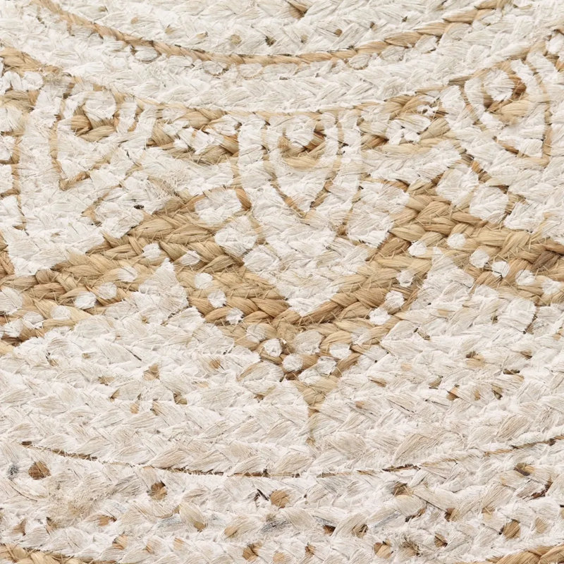 Ahlivia Hand Braided Brown Rug, Round 180cm