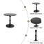 Table d'appoint ronde de 23 po, table d'appoint ronde, petite table pour petits espaces, table de chevet moderne avec pieds en bois massif pour le salon, la chambre à coucher, les coins et le bureau-1554126537