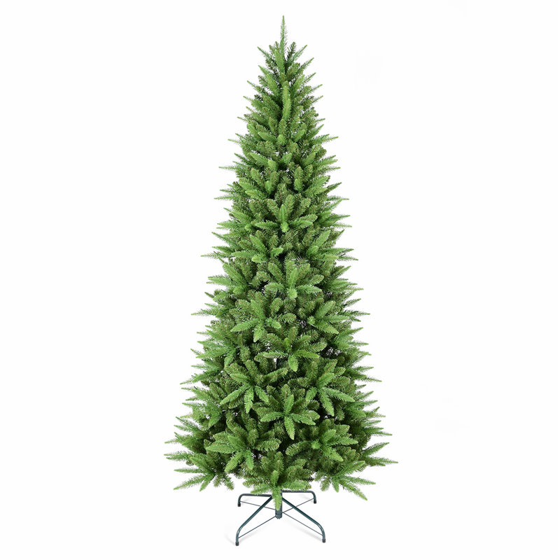 Arbre de Noël avec 1396 pointes, branches en PE et PVC, conception à charnières pour une installation facile, H 7,5 pi