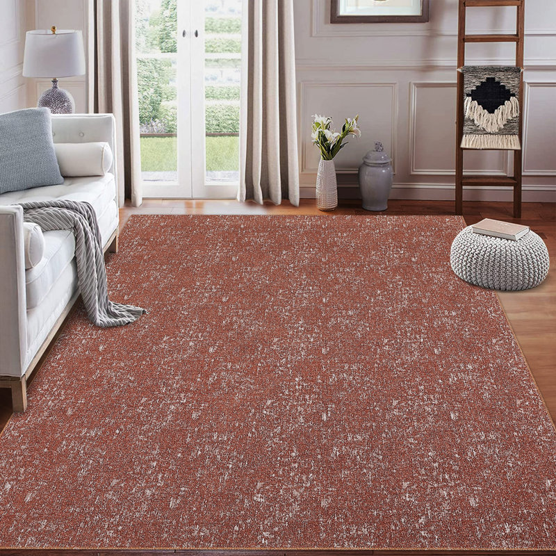 Machine Washable Area Rug for Living Room Low Pile Non-Shedding Vintage Carpet for Bedroom Dining Home Office