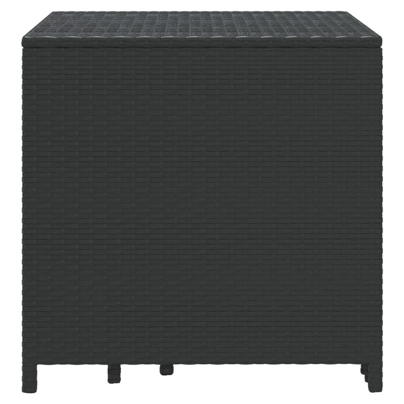 Set Of 3 Black Poly Rattan Nesting Tables - Versatile And Stylish For Living Room Or Patio