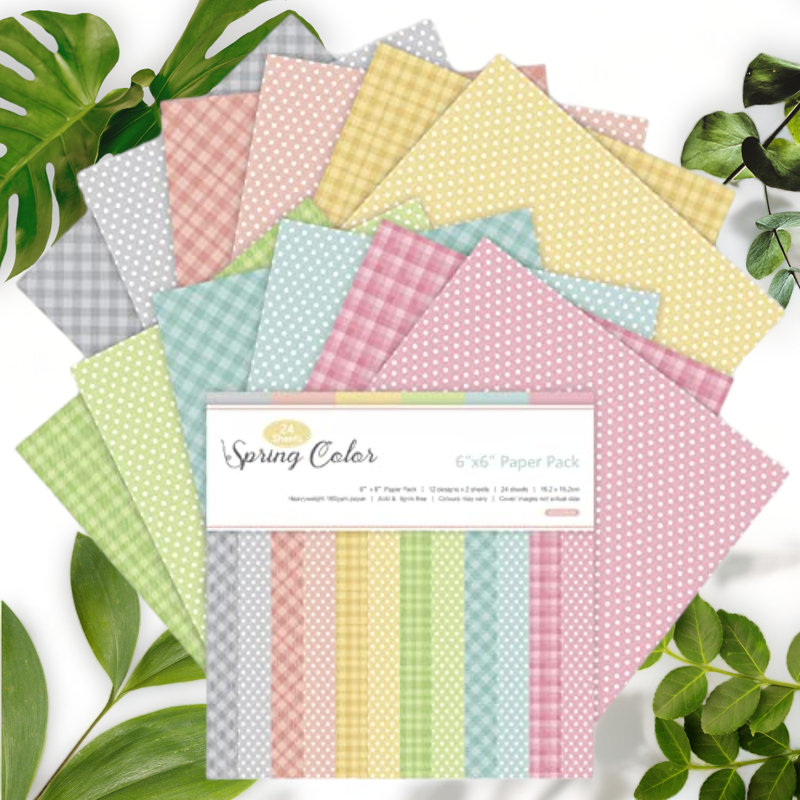 Spring Blossom Scrapbook Kit - 24 Sheets