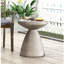 Table d'appoint d'extérieur en béton léger