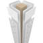 Colonne à motif cachemire carré classique non capitonné Craftsman avec base standard et base standard-70904835