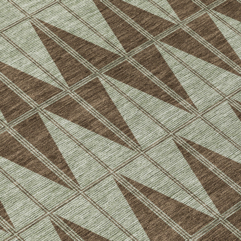 Machine Washable Indoor/Outdoor Kugler ACN2415 Geometric Rug, Rectangle 9' x 12'