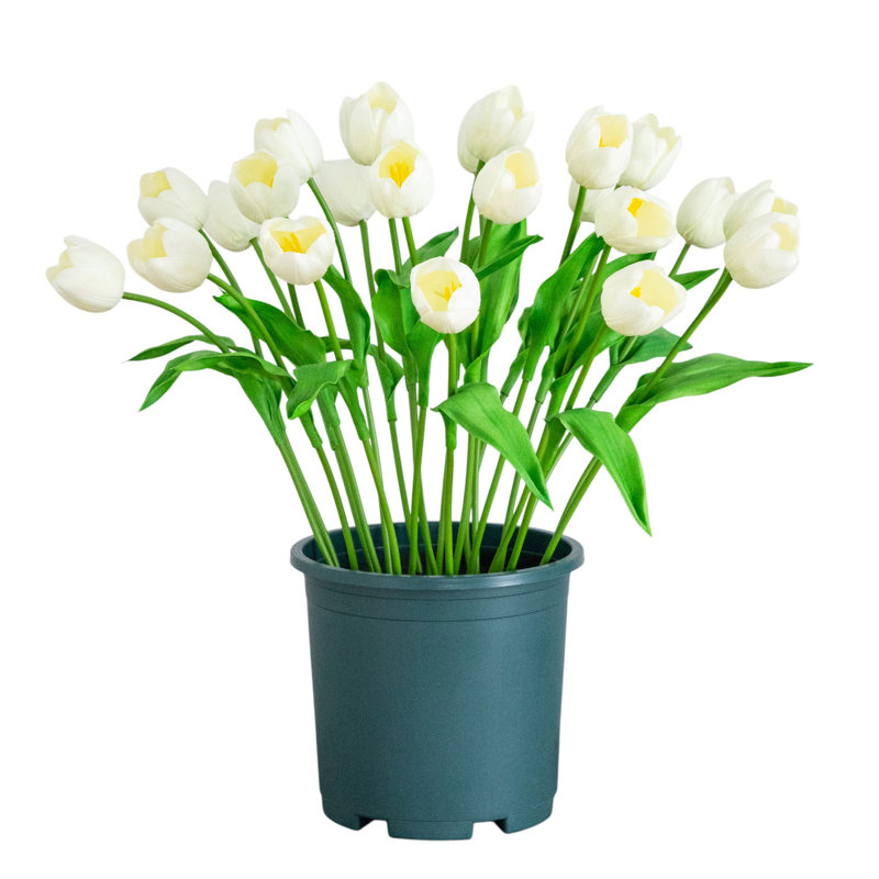 2 pi. Tulipe artificielle résistante aux rayons UV (intérieur / extérieur)