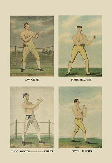 Quartet de poinçonnage, reproduction d’art, H 66 po x l 44 po x P 1,5 po