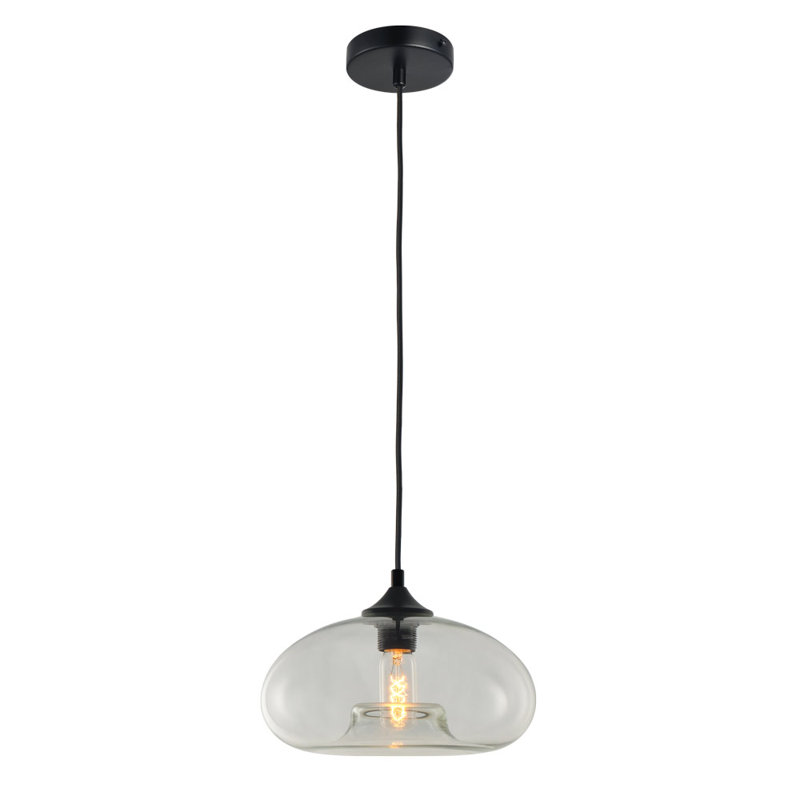 Cruet glass pendant lamp Up & Low, Clear, 230cm H x 50cm W x 50cm D