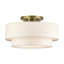 Grand luminaire semi-encastré 3 lumières Aselin-122725139