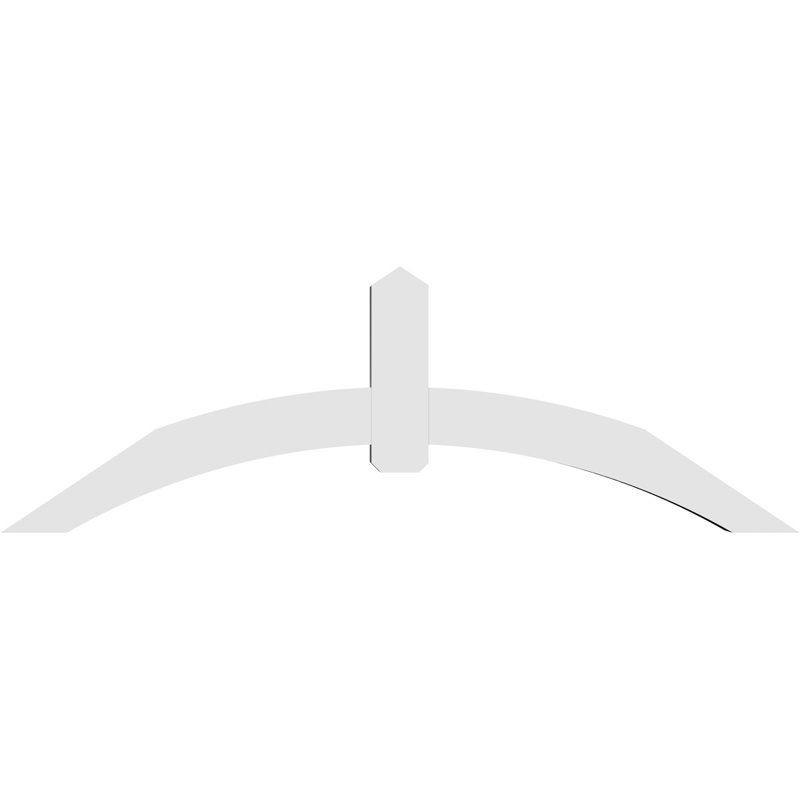 Support pour pignon en PVC Archdale, H 28 po x l 84 po (pas: 8/12), P 6 po x F 6 po
