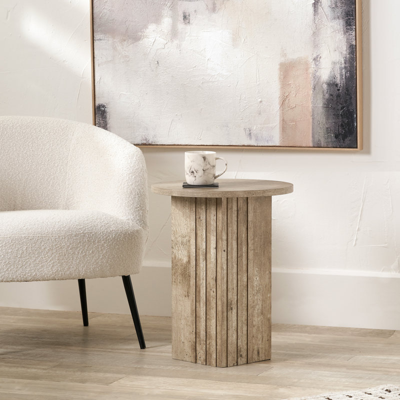 Eliam Pedestal End Table